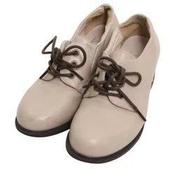 by あしながおじさん バイ アシナガオジサン 秋冬★ 革靴 レースアップ ヒールローファー シューズ Sz.22.5cm レディース