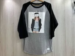 通年 GOD SELECTION XXX ゴッドセレクション トリプルエックス 長袖Tシャツ モザイクプリントラグラン グレー×ブラック