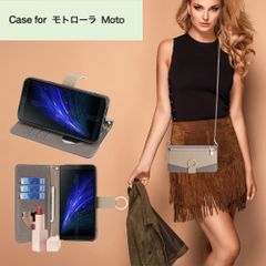 Moto G52J 5G II ミラー付き 小銭入れ付き スマホケース Motorola モトローラ モト 手帳型ケース ショルダー チェーン ストラップ スマホ 耐衝撃 携帯ケース ショルダー 財布型 手帳型 おしゃれ かわいい