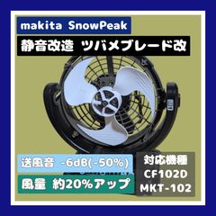 静音改造ファン マキタ スノーピーク 充電式ファン CF102D