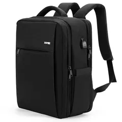 [HOMIEE] リュック ビジネスリュック メンズ 大容量 リュックサック バックパック 15.6インチPC A4 バック 2WAY 大容量 USBケーブル付き カバン 防水 避難 防災 盗難防止 多機能 耐衝撃 多ポケット 通勤 通学 高校生 出張 旅 1