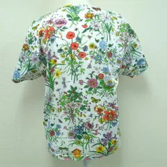 【美品】グッチ フラワープリント 花柄 アンゴラ 半袖 Tシャツ カットソー gucci 半袖tシャツ グッチ 夏服 花柄 gucci 服 ホワイト ピンク