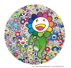 村上隆 お花畑でラッタッタ　フラワーボール　ポスター　ED300 未使用品