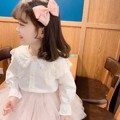 キッズ ガールズ 韓国子供服 ブラウス トップス フォーマル スーツ 女の子 綿
