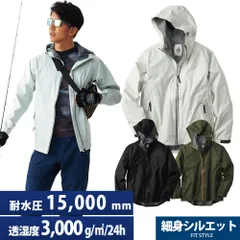 ワークマン　2.5レイヤーハードシェルジャケット　ブラック/グレー