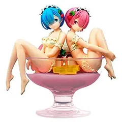 【中古】一番くじ Re:ゼロから始める異世界生活 あま～い春がきた！どれから食べる？ A賞 レム＆ラムフィギュア プリン・ア・ラ・mode