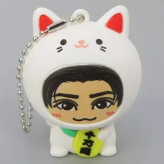 【中古】キーホルダー 神谷健太(THE RAMPAGE) まねきねこ着ぐるみキーホルダー(白色) 「居酒屋えぐざいる」