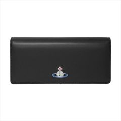 Vivienne Westwood ヴィヴィアンウエストウッド NAPPA CLASSIC CREDIT CARD WALLET 51040027-L001L-PF 二つ折り長財布（小銭ガマ口） N403 BLACK