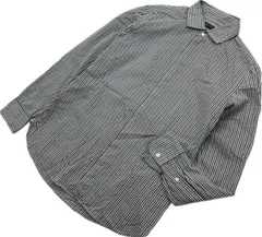 BEAUTY＆YOUTH UNITED ARROWS ☆ スタイリッシュな比翼◎ グリーン ブルー チェック シャツ 長袖 L アローズ ビューティ&ユース■S2902