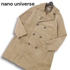 nano universe ナノユニバース 秋冬 コーデュロイ★ オーバーサイズ ロング ダブル コート Sz.L メンズ
