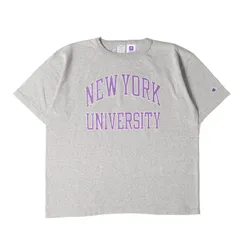 【新品】Champion チャンピオン Tシャツ サイズ:XL / T1011 NYU / ニューヨーク大学 カレッジ ヘビーウェイト Tシャツ (USA製) / オックスフォードグレー / トップス カットソー 半袖【メンズ】