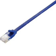 エレコム LANケーブル CAT6A Gigabit フラット 1m ブルーメタリック 【PlayStation 4 対応】 LD-GFA/BM1 （1点）