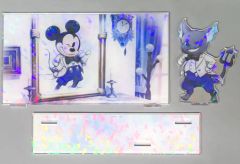 [중고] 아크릴 스탠드 아크릴 패널 미키 & 그림 홀로그램 디오라마 아크릴 스탠드 [디즈니 트위스티드 원더랜드]