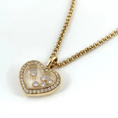ショパール Chopard ハッピーダイヤモンド ネックレス YG イエローゴールド ペンダント ハート ネックレス 750 ダイヤモンド レディース 【中古】のサムネイル