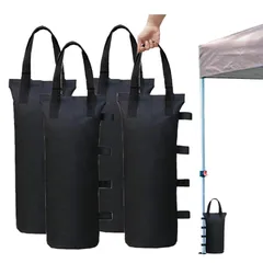 ToopTapu タープ テント重り (４個セット/容量6L*4) テント ウェイト テント 重り 水 テント 重し タープ ウエイト マルチ ウエイト 水 ウェイトバッグ バンドテープ付き タープテ