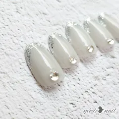 ジェルネイルチップ　フレンチネイル