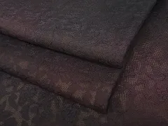 平和屋1■極上 小紋 紗袷 花唐草紋紗 暈し染め やまと誂製 反端付き 逸品 未使用3s20287
