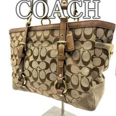 COACH コーチ シグネチャー トートバッグ ターンロック付き 平成レトロ Y2K / COACH Signature Turn Lock Tote Bag Y2K Heisei Retro