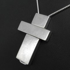 グッチ GUCCI セパレート クロス ネックレス ペンダント シルバー アクセサリー メンズ レディース 管理11990