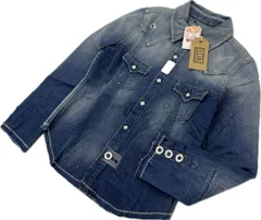 未使用 タグ付 ☆ リーバイス ビンテージ クロージング LVC 長袖 ショートホーン ウエスタン デニムシャツ レディース S 古着 LEVIS■S2849