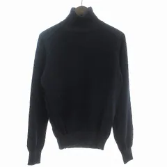 アルマーニ コレツィオーニ ARMANI COLLEZIONI ニット セーター タートルネック ラグラン ネイビー 紺 M トップスのサムネイル