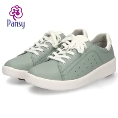 【グリーン】スニーカー レディース きれいめ 軽量 通勤 靴 抗菌 防臭 靴ずれ防止 ローカット 3E ゆったり 疲れない 歩きやすい PANSY パンジー PS1391