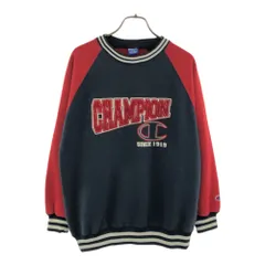 チャンピオン 長袖 トレーナー 150 ネイビー×レッド Champion スウェット キッズ