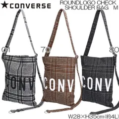 CONVERSE コンバース ROUNDLOGO CHECK SHOULDER BAG M
