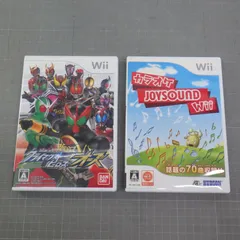 任天堂 Wii ソフト まとめて2点セット　仮面ライダー クライマックスヒーローズ オーズ/カラオケJOYSOUND　　ゲームソフト　Nintendo