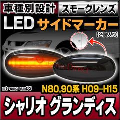 ll-mt-smc-sm03 スモークレンズ Chariot Grandis シャリオ グランディス (N80,90系 H09.10-H15.04 1997.10-2003.04) LEDサイドマーカー (ON-OFF点滅) LEDウインカー 純正交換