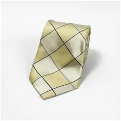 アクアスキュータム シルク ネクタイ 格子柄 中古 Aランク