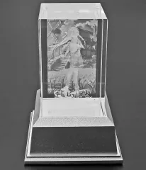 【中古】置物・装飾品 [単品] クラウディア 3Dクリスタル 「PS4/Switchソフト ライザのアトリエ1・2 限定ダブルパック 3Dクリスタルセット」 同梱特典