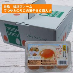 糸島　(株)板垣ファーム　てつやとのりこの玉子50個入