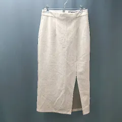 ◇ ZARA ザラ 無地 カジュアル きれいめ 大人っぽい かわいい ロング丈 タイト スカート サイズS ブラウン レディース E  【1309040064720】