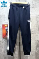 アディダス オリジナルス スーパースター カフド トラックパンツ 紺白 M adidas SST CUFFED TP ネイビー ジョガーパンツ
