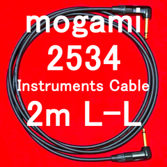 mogami 2534 Instruments Cable w/ Neutrik Gold Plated Plug LL 2m