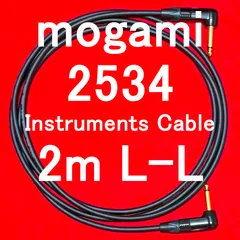 mogami 2534 Instruments Cable w/ Neutrik Gold Plated Plug LL 2m