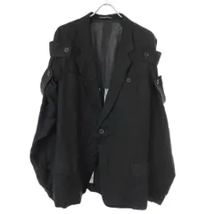 【新品未使用】 ヨウジヤマモトオム　24SS ノーカラージャケット 2025年最新】yohji yamamoto pour homme 24ssの人気アイテム