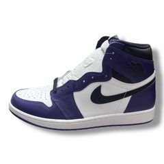 未使用品 NIKE Air Jordan 1 Retro High OG Court Purple White コートパープル ジョーダン1 スニーカー 555088-500 ナイキ 29cm 89858A4