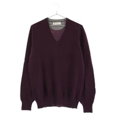 BRUNELLO CUCINELLI (ブルネロクチネリ) カシミア Vネック ニット長袖セーター パープルのサムネイル