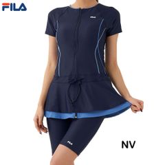フィラ FILA 314-603 カラー/NV フィットネス水着 レディース水着 ジップアップチェニック　314603