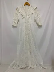 SNIDEL スナイデル パフスリーブ レース フリル ボタンワンピース SWFO231225 サイズ: ０ カラー: ホワイト系 白 レディース トップス