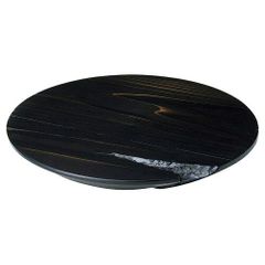 JE marble ケーキ回転台 大理石柄 黒30cm 回転台 ターンテーブル