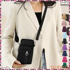 スマホポシェット ミニショルダーバッグ レディース スマホポーチ 携帯ショルダー 小さめ 斜めがけバッグ 可愛い サブバッグ 韓国 コンパクトバッグ縦型 可愛い ポーチ ウォレット ミニバッグおしゃれ お財布ショルダー黒