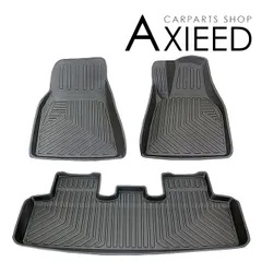 テスラ モデルY 3D ラバーマット 運転席 助手席 2列目 3Pセット 防水 ハードタイプ 3Dタイプ Tesla Model Y フロアマット 内装 パーツのサムネイル