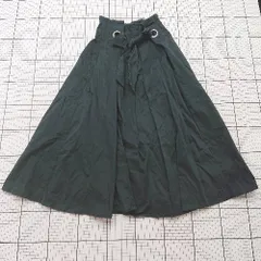 ◇ Θ MOUSSY マウジー シンプル系 膝下丈 フレア スカート サイズ1 ブラック系 レディース E  【1508260029773】