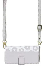 iPhone14 ケース 手帳型 アイフォン14 スマホケース スマホショルダー レザー ストラップ お花 花柄 フラワー おしゃれ かわいい  調節可能 130cm  カラー03