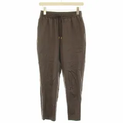 B&Y ユナイテッドアローズ BEAUTY&YOUTH ビューティー&ユース サテンドローストリングパンツ イージーパンツ スラックス ウエストゴム M 茶 ブラウン 1614-287-5358 /BB