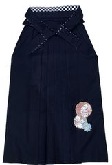 JAPANSTYLE　ブランド袴　レディース袴　袴　黒色　刺繍　ポリエステル　　Lサイズ　状態の良いリユース
