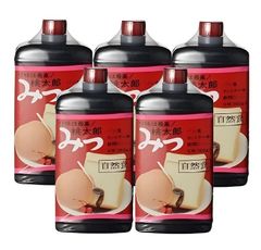老舗 桃太郎みつ(黒蜜) 360g×5個セット 自然食 平野商店 4963089141179のサムネイル